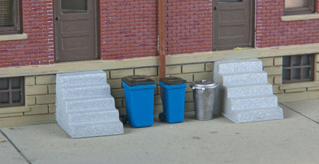 Vintage Garbage Cans & Recycling Bins -- Kit (20)-1