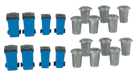 Vintage Garbage Cans & Recycling Bins -- Kit (20)-2