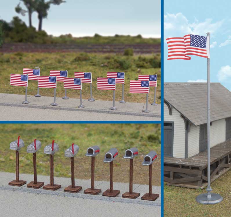 Flags (11) and Mailboxes (8) -- American Flags (50 Stars, 1959-Present)