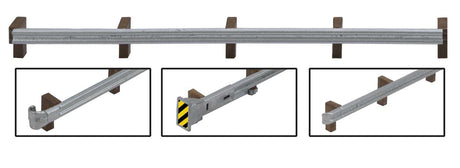 Roadway Guardrails -- Kit - 200'  60.9m Scale Long
