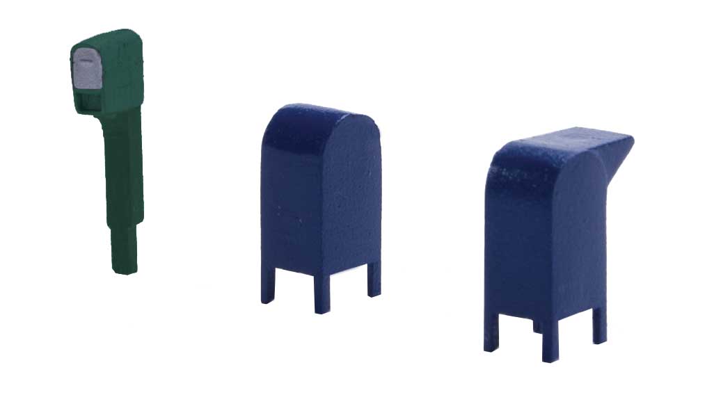 Roadside Mail Boxes and City Mailboxes -- Kit-3