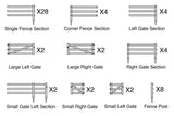 3-Rail Farm Fence -- Kit-2