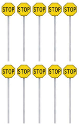 Stop Signs pkg(10) -- 1924-1954 (yellow, black)-3