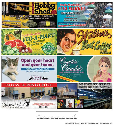 Wall-Mounted Billboard pkg(3) -- Kit-4