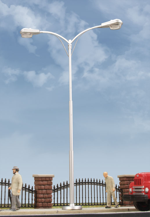 Tear Drop Street Light -- Double-Arm-1