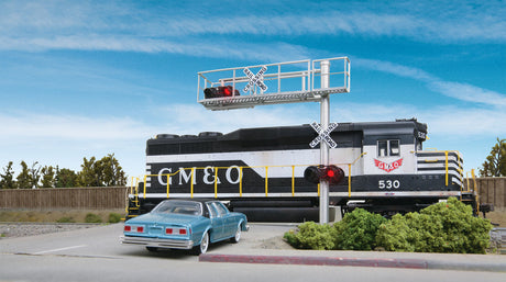 Modern Cantilever Grade Crossing Signal -- Single-Lane-1