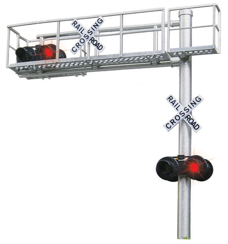 Modern Cantilever Grade Crossing Signal -- Single-Lane-2