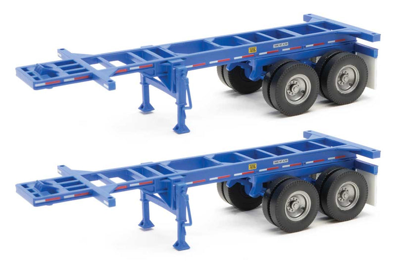 20' Container Chassis (2-Pack) -- Blue-1