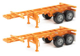 20' Container Chassis (2-Pack) -- Orange-1