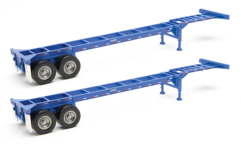 40' Container Chassis (2-Pack) -- Blue-1