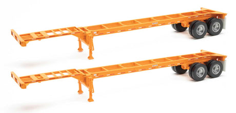 40' Container Chassis (2-Pack) -- Orange-1