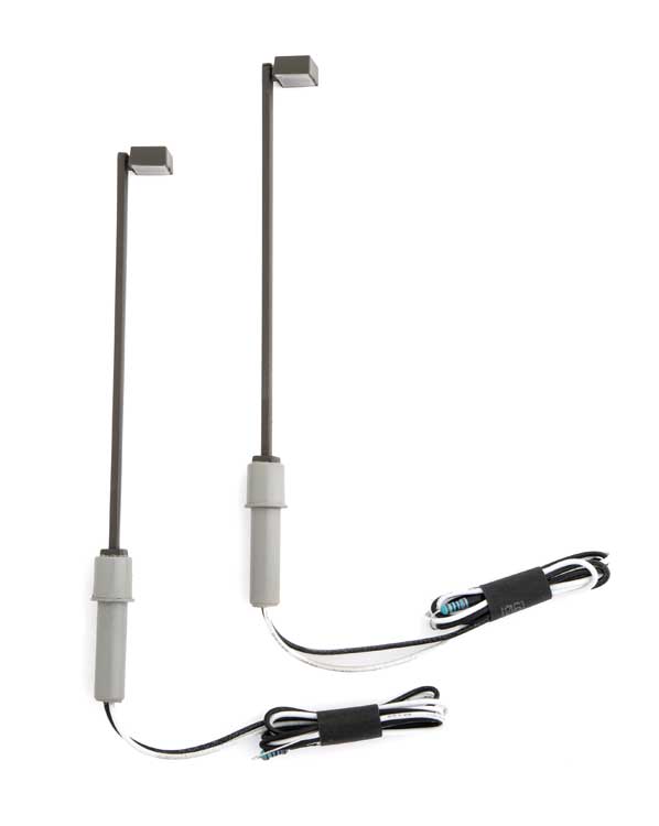LED Streetlight 2-Pack -- Single Square Modern Parking Lot Style