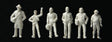 Standing and Walking Figures -- Unpainted pkg(72)-1
