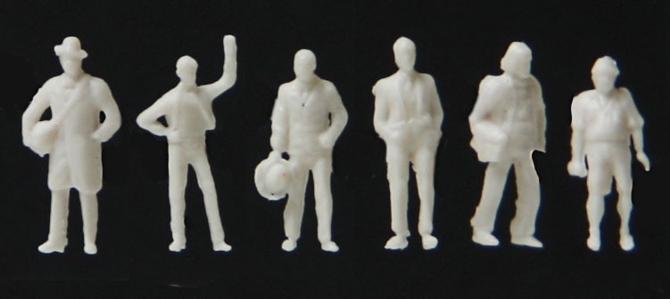 Traveling, Standing, Walking Figures -- Unpainted pkg(72)-1