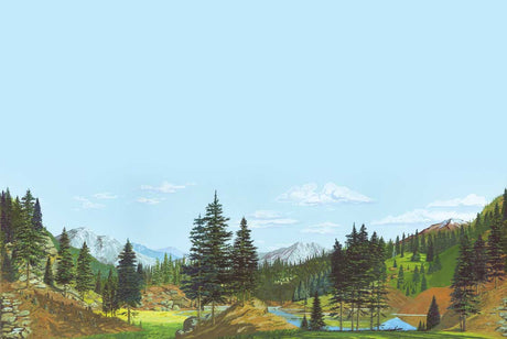 Background Scene 24 x 36"  60 x 90cm - Instant Horizons(TM) -- Tall Timber-2