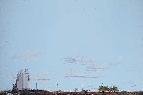 Background Scene 24 x 36"  60 x 90cm - Instant Horizons(TM) -- Prairie/Grain Elevator-2