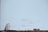 Background Scene 24 x 36"  60 x 90cm - Instant Horizons(TM) -- Prairie/Grain Elevator-1