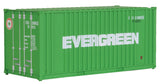 20' Corrugated Container with Flat Panel - Assembled -- Evergreen-1