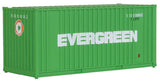 20' Corrugated Container with Flat Panel - Assembled -- Evergreen-2
