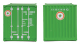 20' Corrugated Container with Flat Panel - Assembled -- Evergreen-3