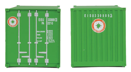 20' Corrugated Container with Flat Panel - Assembled -- Evergreen-3