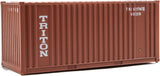 20' Corrugated Container with Flat Panel - Assembled -- Triton (brown, white)-2