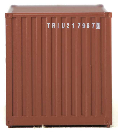 20' Corrugated Container with Flat Panel - Assembled -- Triton (brown, white)-4