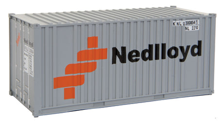 20' Corrugated Container with Flat Panel - Assembled -- Ned-Lloyd (gray, orange, black)-1