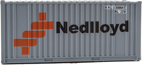 20' Corrugated Container with Flat Panel - Assembled -- Ned-Lloyd (gray, orange, black)-3