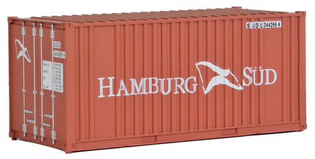 20' Corrugated Container with Flat Panel - Assembled -- Hamburg Sud-1