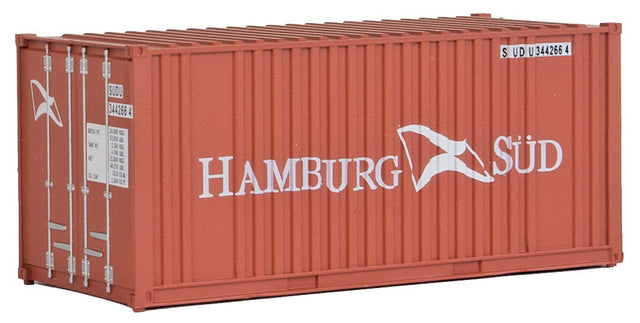 20' Corrugated Container with Flat Panel - Assembled -- Hamburg Sud-1
