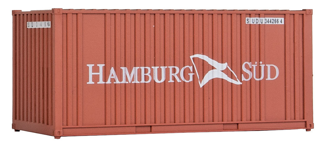 20' Corrugated Container with Flat Panel - Assembled -- Hamburg Sud-2