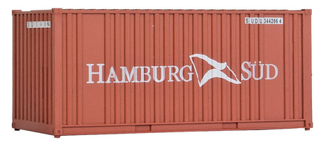 20' Corrugated Container with Flat Panel - Assembled -- Hamburg Sud-2