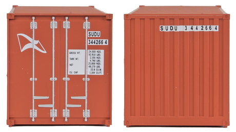 20' Corrugated Container with Flat Panel - Assembled -- Hamburg Sud-3