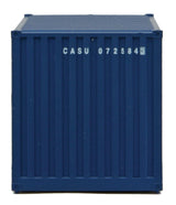 20' Corrugated Container with Flat Panel - Assembled -- CAST (blue, white)-5