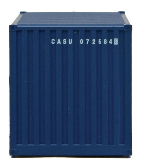 20' Corrugated Container with Flat Panel - Assembled -- CAST (blue, white)-5