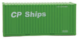 20' Corrugated Container with Flat Panel - Assembled -- CP Ships (green, white)-3