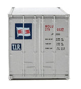 20' Corrugated Container with Flat Panel - Assembled -- Mitsui OSK Lines (gray, red, Alligator Logo)-4