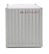20' Corrugated Container with Flat Panel - Assembled -- Mitsui OSK Lines (gray, red, Alligator Logo)-5