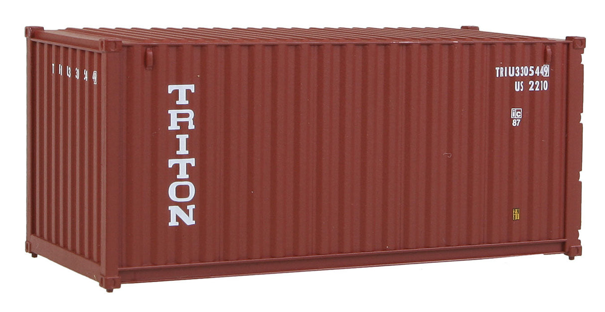 20' Corrugated Container - Assembled -- Triton (brown, white)-2
