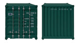 20' Corrugated Container - Assembled -- China Shipping (green, white; Billboard Lettering)-4