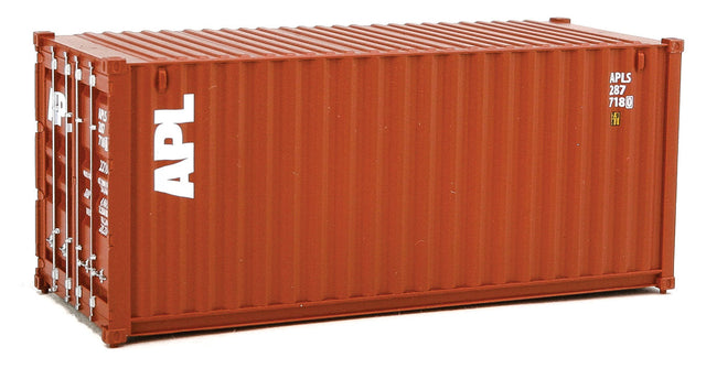 20' Corrugated Container - Assembled -- American President Lines (brown, white)-1