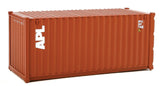 20' Corrugated Container - Assembled -- American President Lines (brown, white)-2