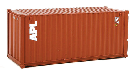 20' Corrugated Container - Assembled -- American President Lines (brown, white)-2