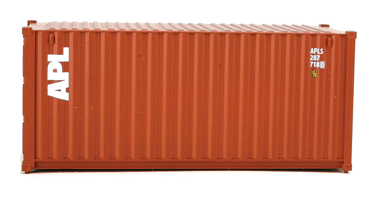 20' Corrugated Container - Assembled -- American President Lines (brown, white)-3