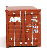 20' Corrugated Container - Assembled -- American President Lines (brown, white)-4