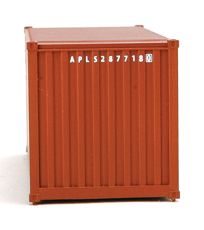20' Corrugated Container - Assembled -- American President Lines (brown, white)-5