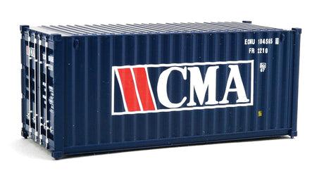 20' Corrugated Container - Assembled -- CMA (blue, white, red)-1