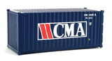 20' Corrugated Container - Assembled -- CMA (blue, white, red)-2