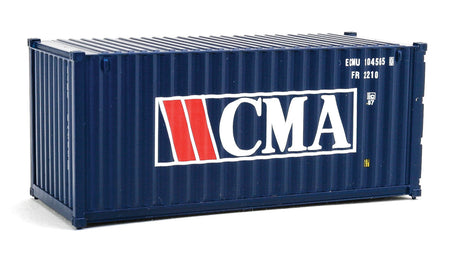 20' Corrugated Container - Assembled -- CMA (blue, white, red)-2